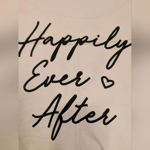 Off White 'Happily Ever After' Women's Leather Jacket - Picture 5 of 6